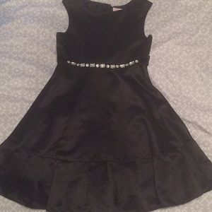 Satin formal dress with Rhinestone accent